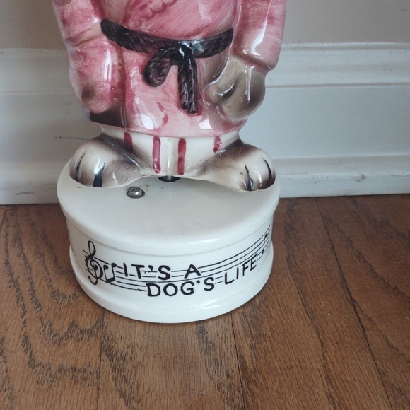 Vintage Musical Decanter " How Dry Am I " Sad Hound Dog Ice Pack - Picture 4 of 9